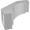 Ekena Millwork 3-in. W x 8-in. D x 8-in. H Merced Architectural Grade PVC Knee Brace BRCP03X08X08MRC - alternate 6